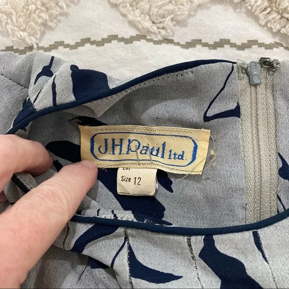 Vintage long sleeves dress size L - Picture 9 of 12